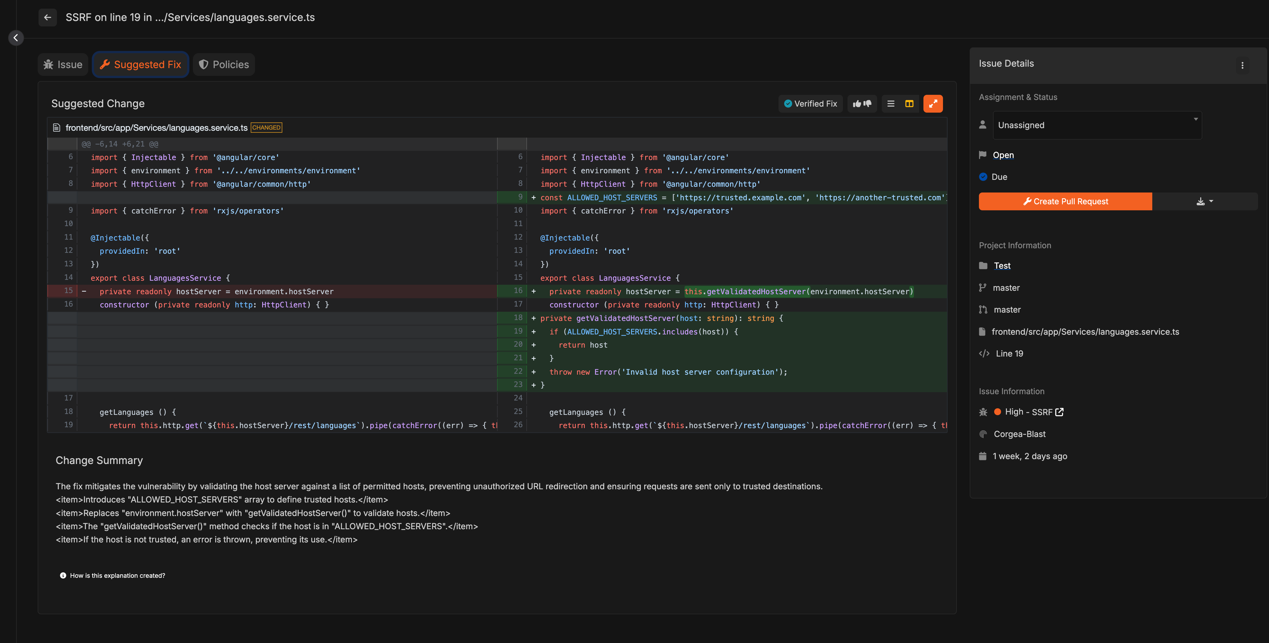Issue Pull Request
