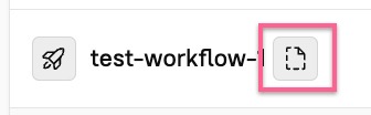 The 'Draft' icon next to a Workflow's name.