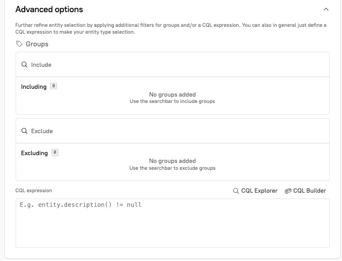 Configure whether the Scorecard applies to specific entities