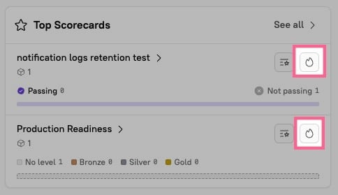 Click the birds eye icon to see a birds eye report for your entity.