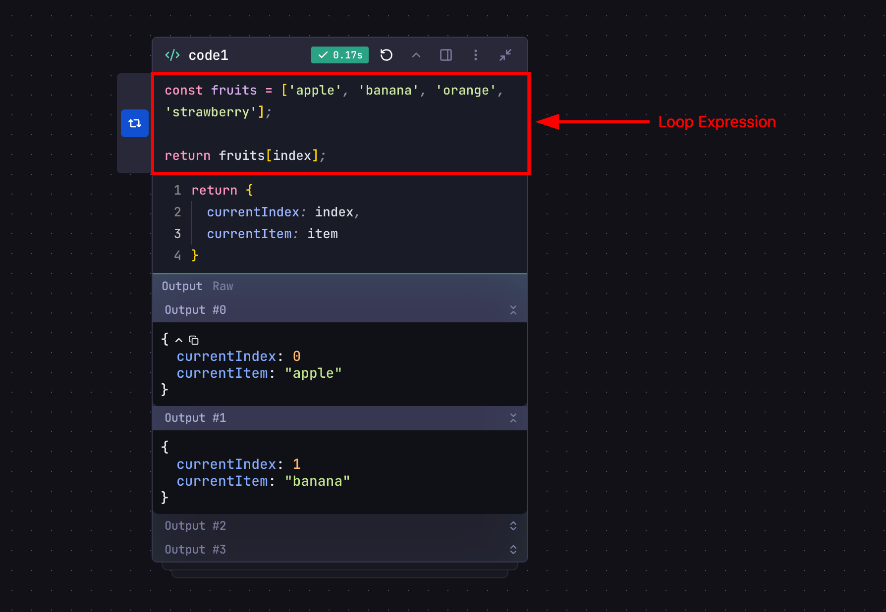 Enabling loop on a step