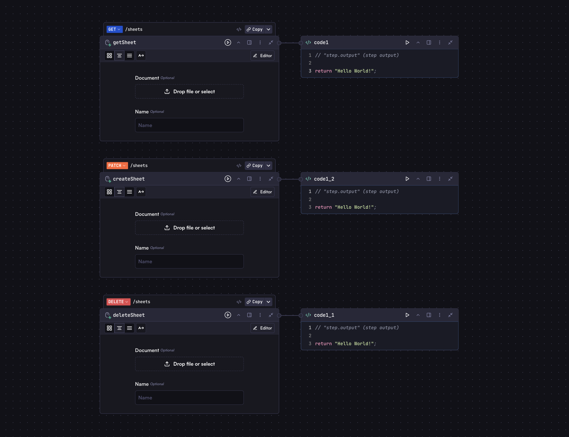 Input webhooks