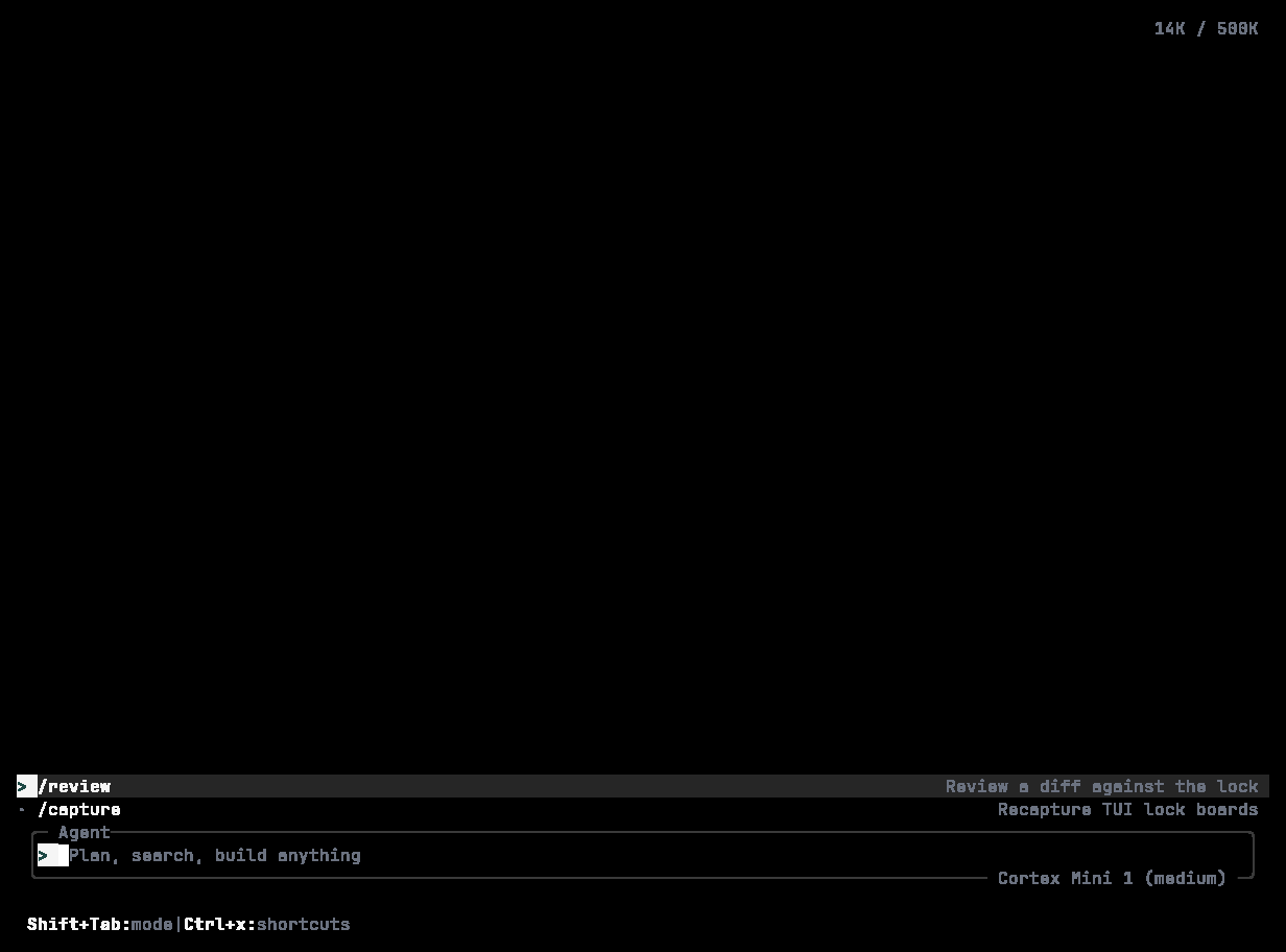 Cortex CLI skills picker listing project and user skills