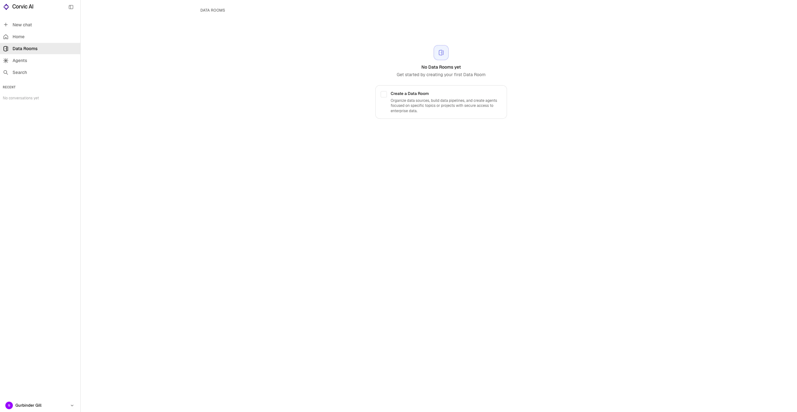 Create Data App dialog