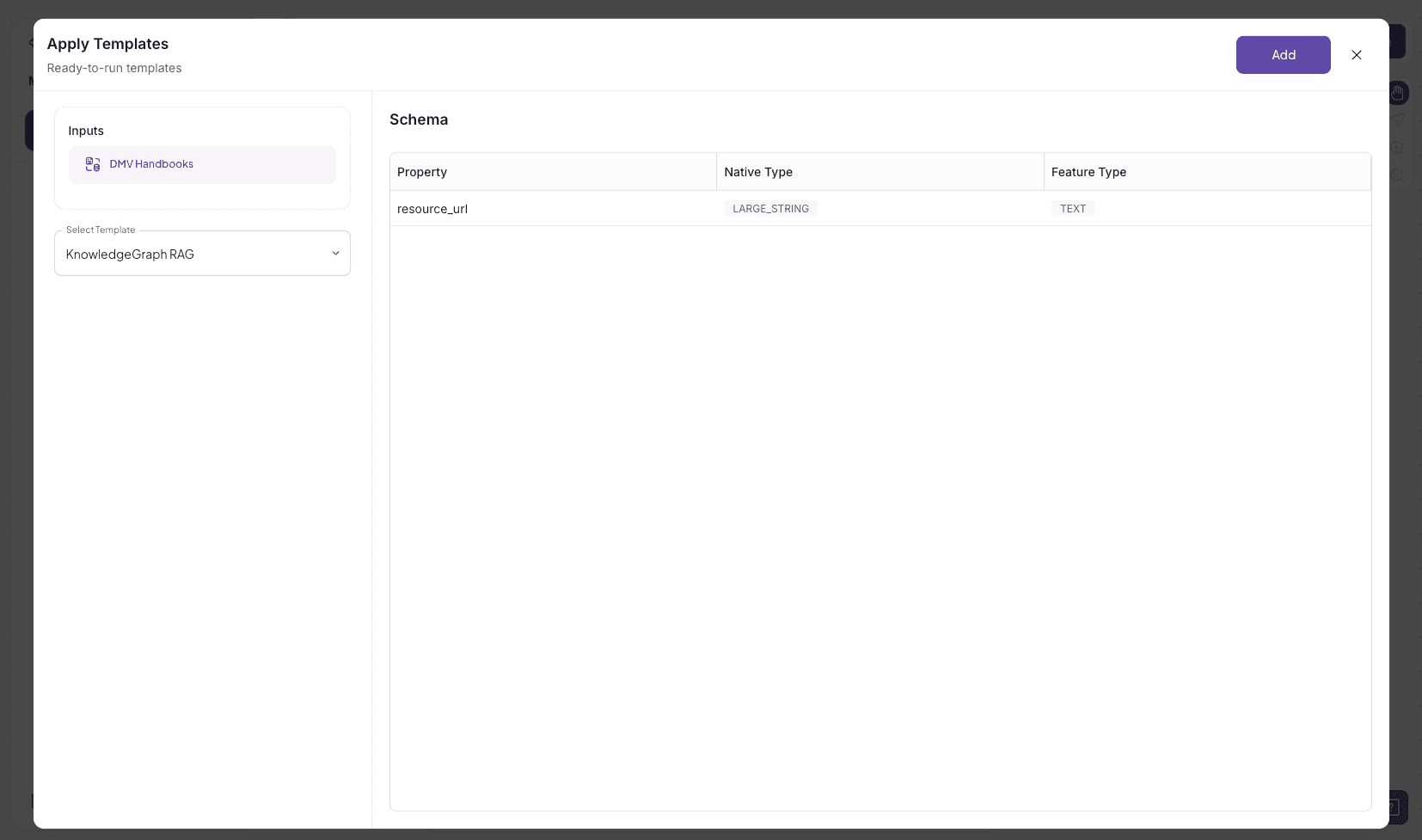 Data App Quick Mode template