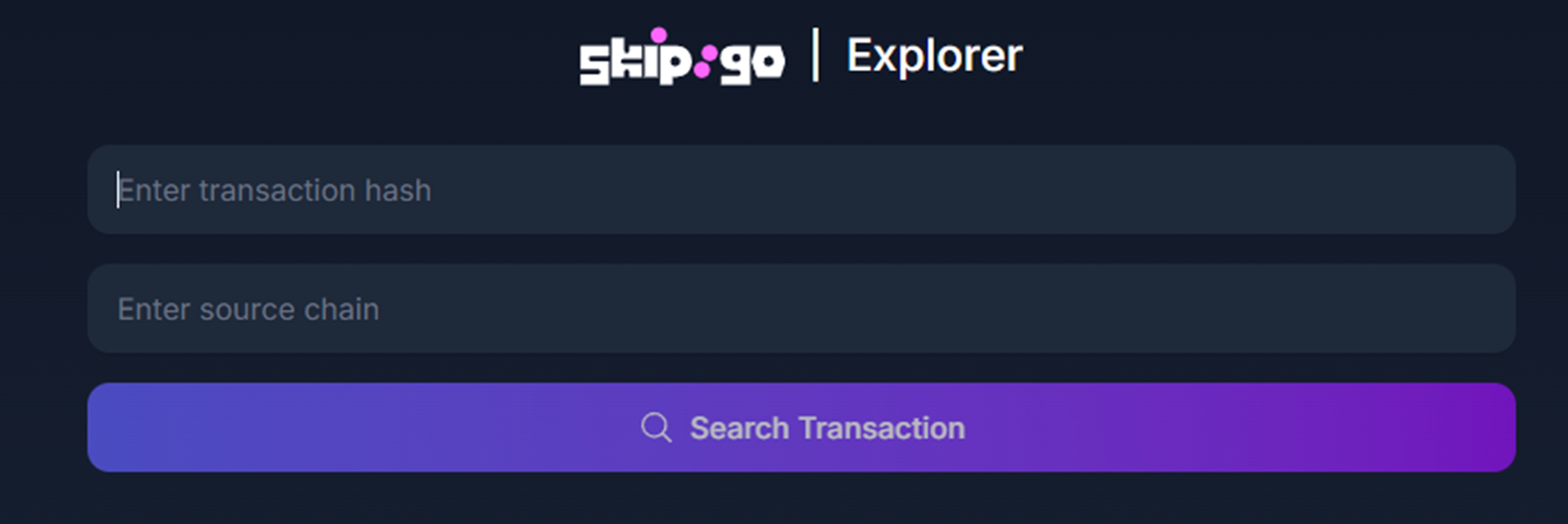 Explorer input screen
