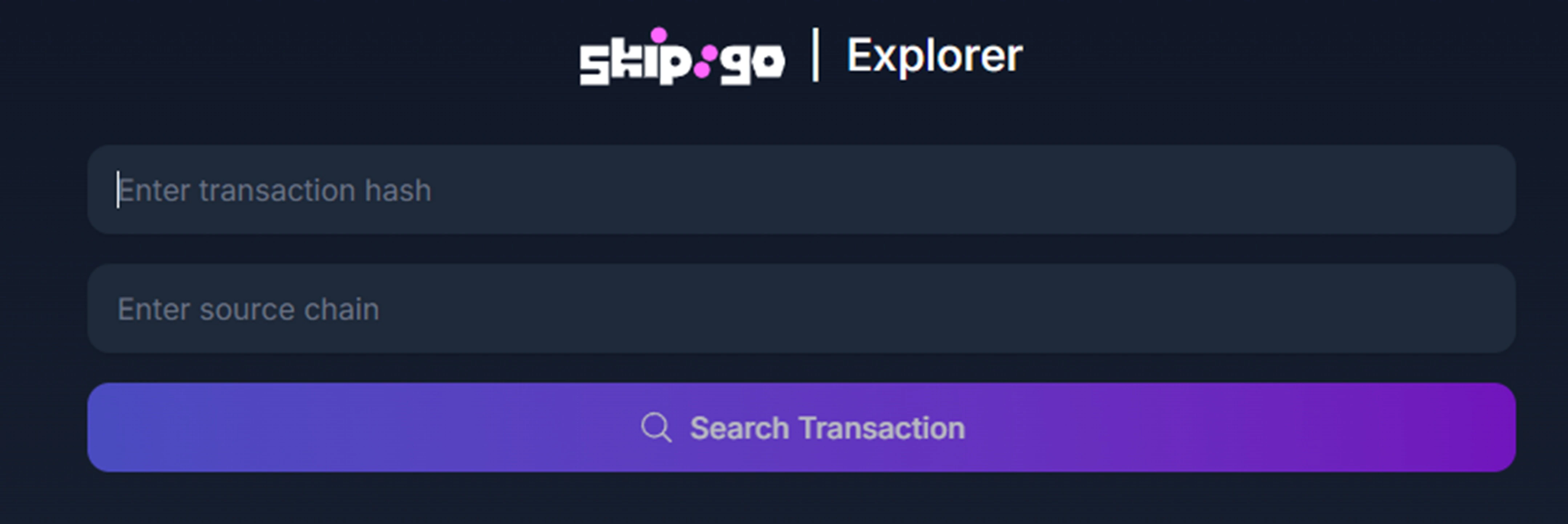 Explorer input screen