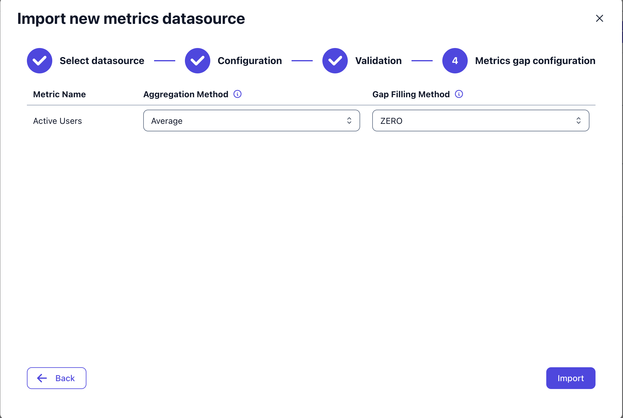 Amplitude Metric Connector