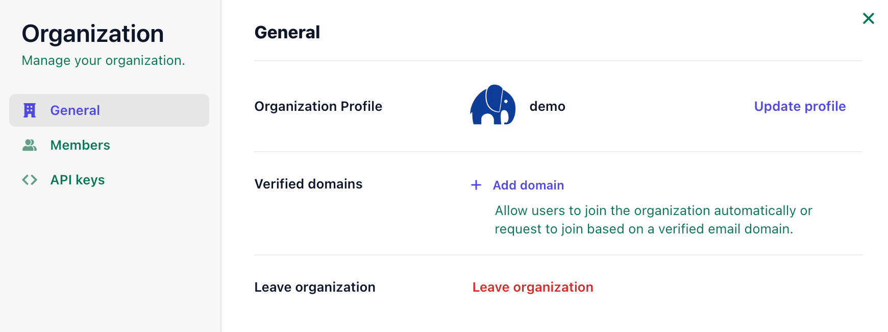 Personal account settings screen showing profile details, email addresses, and connected accounts