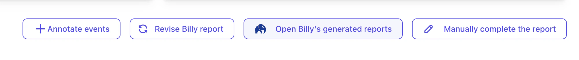 Billy interactive feedback