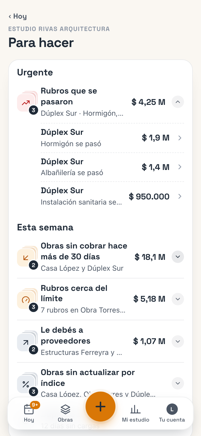 Para hacer entero, con Urgente y Esta semana