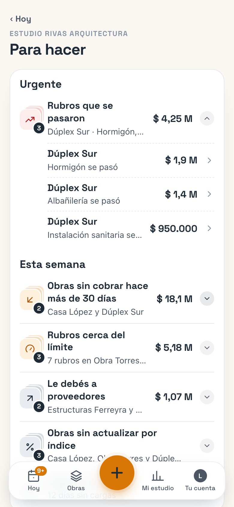 Para hacer entero, con Urgente y Esta semana