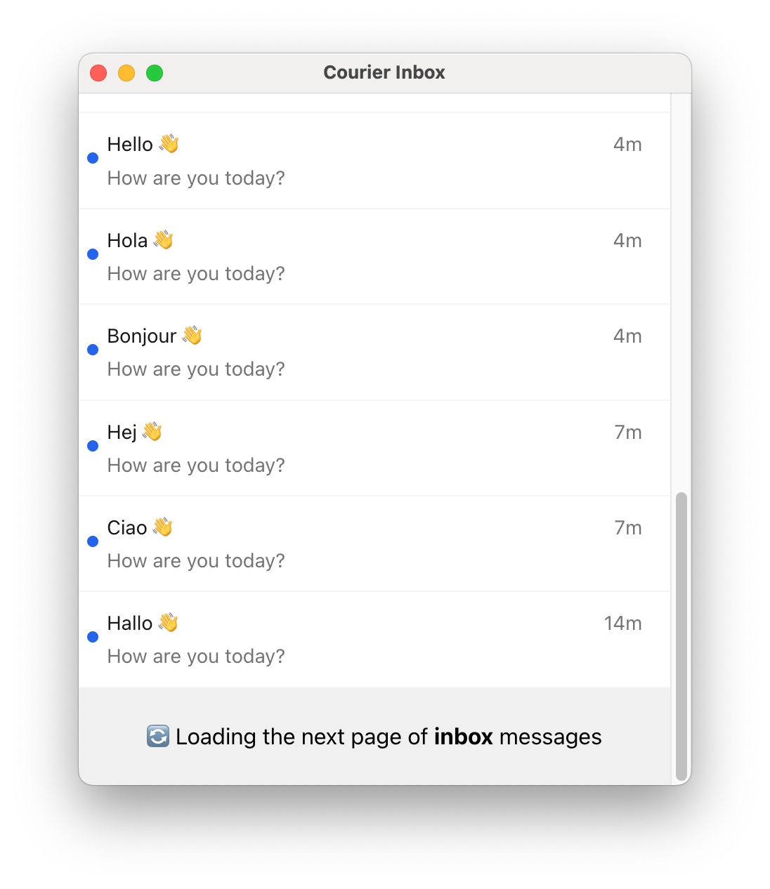 Custom pagination state