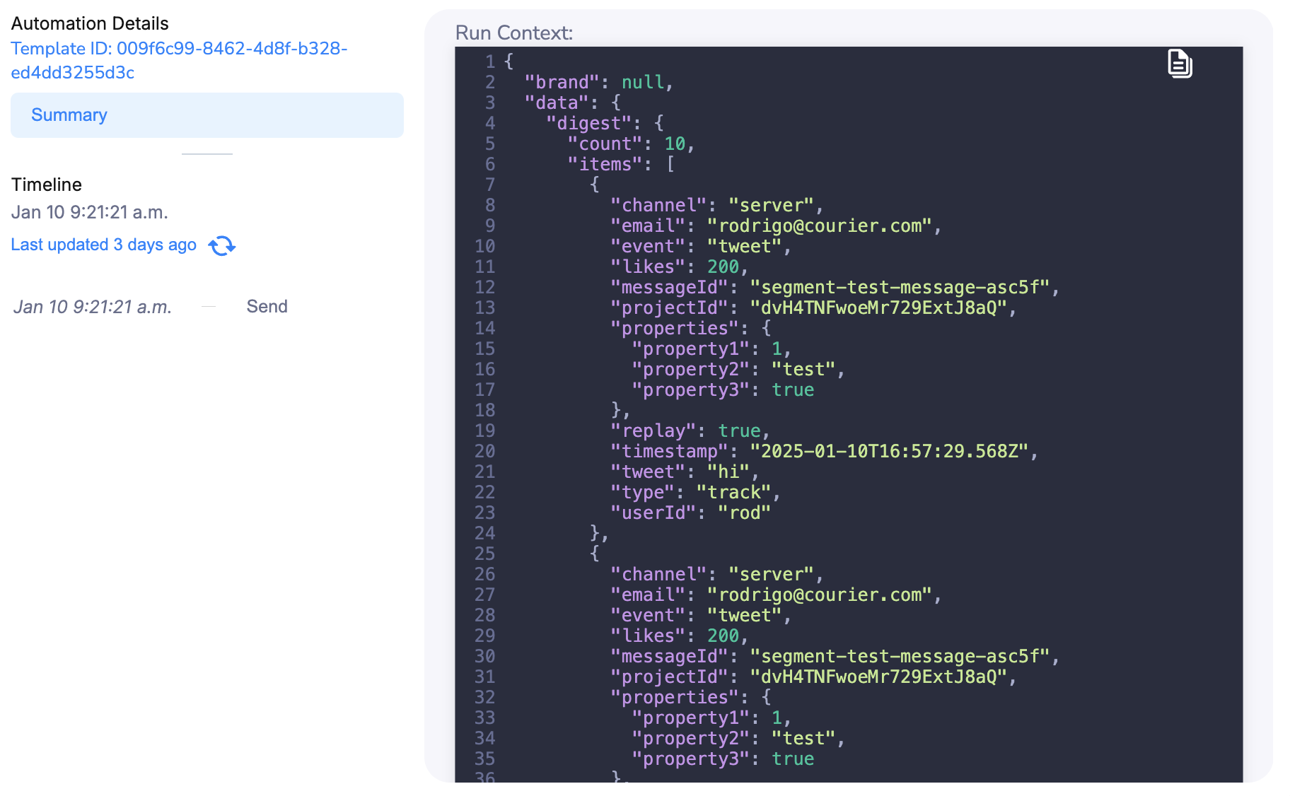 Digest Trigger Invoked