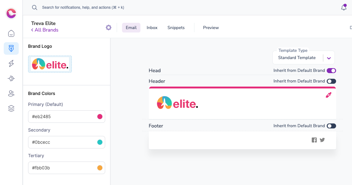 Inherit from Default Brand