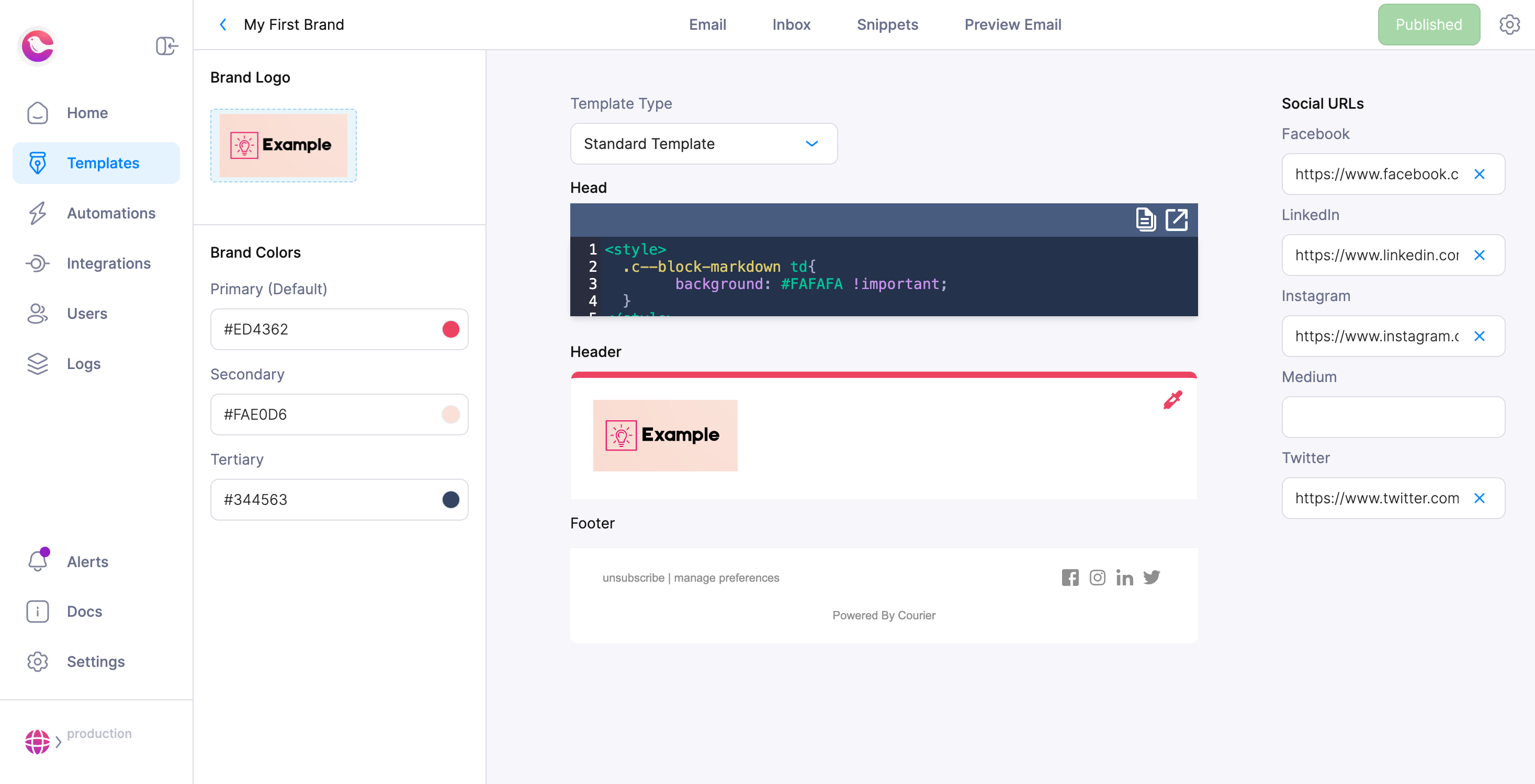 Content Manager showing asset list