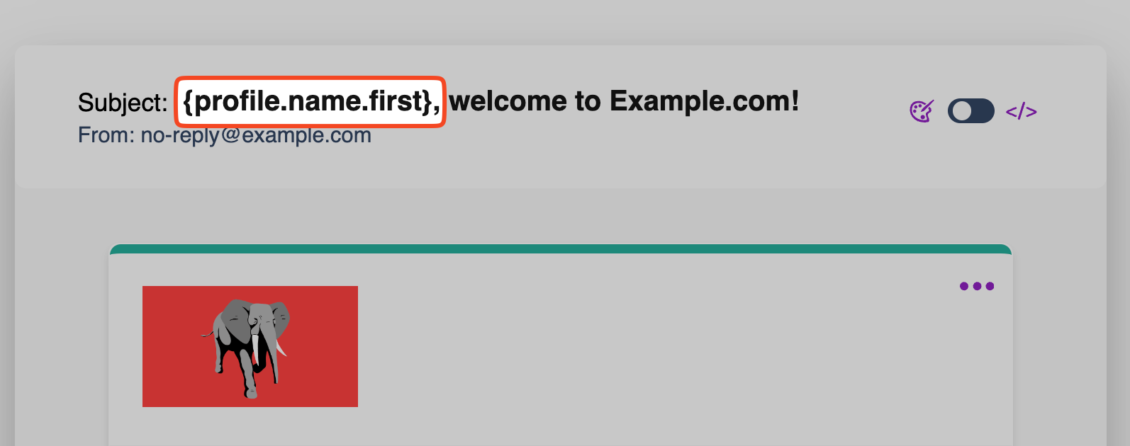 Email Subject With Variables