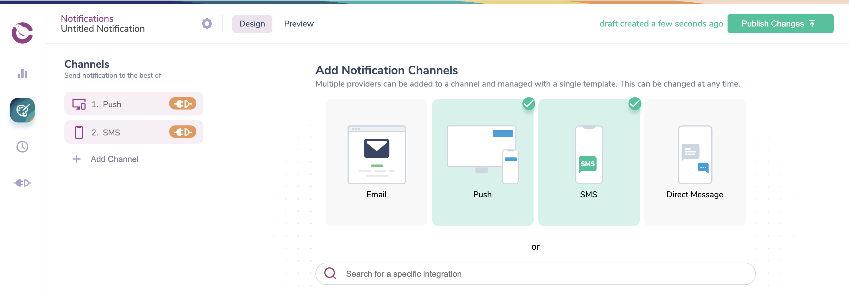 Users Have the Option to Choose Between Channels