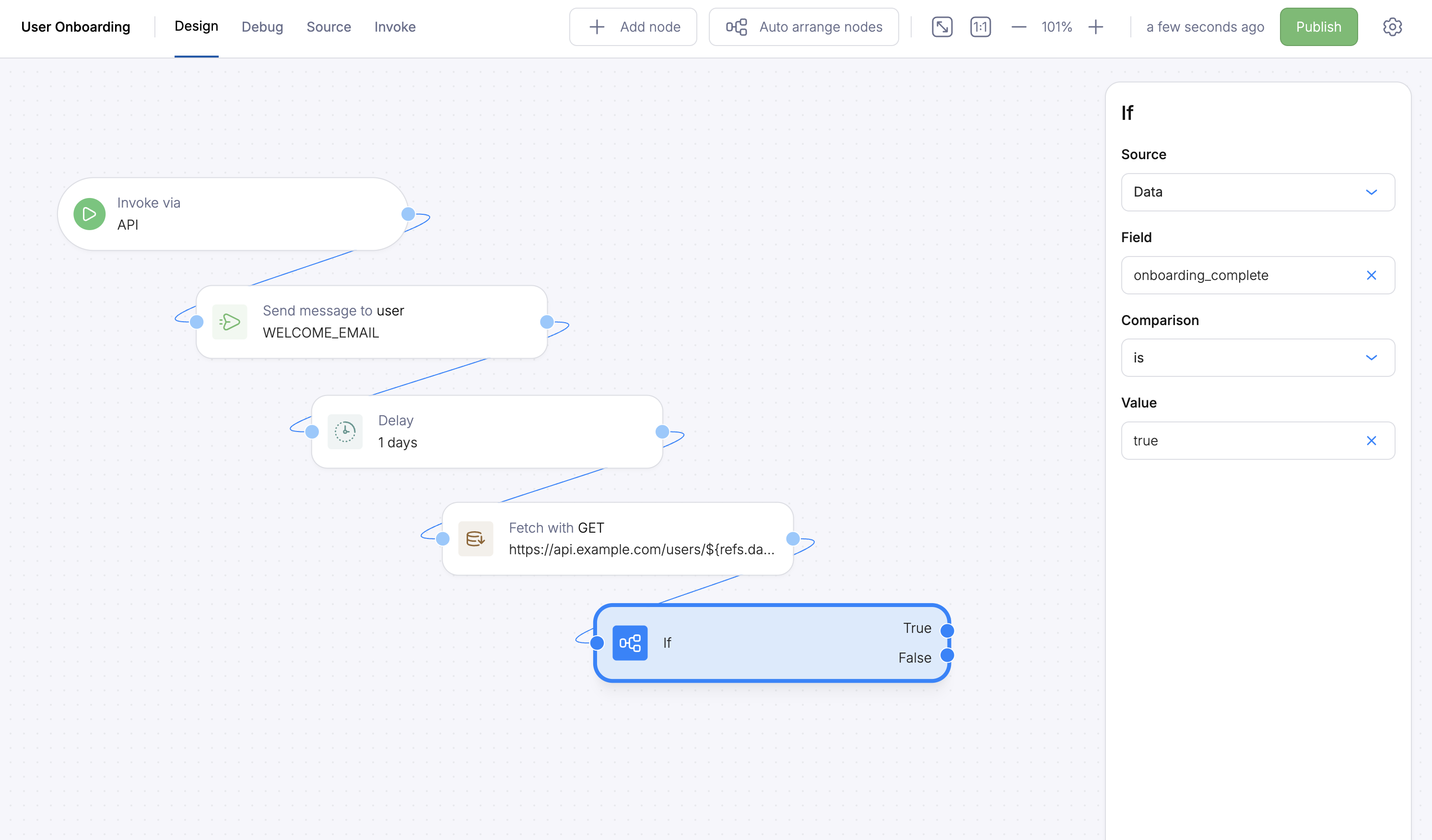 If node condition configuration