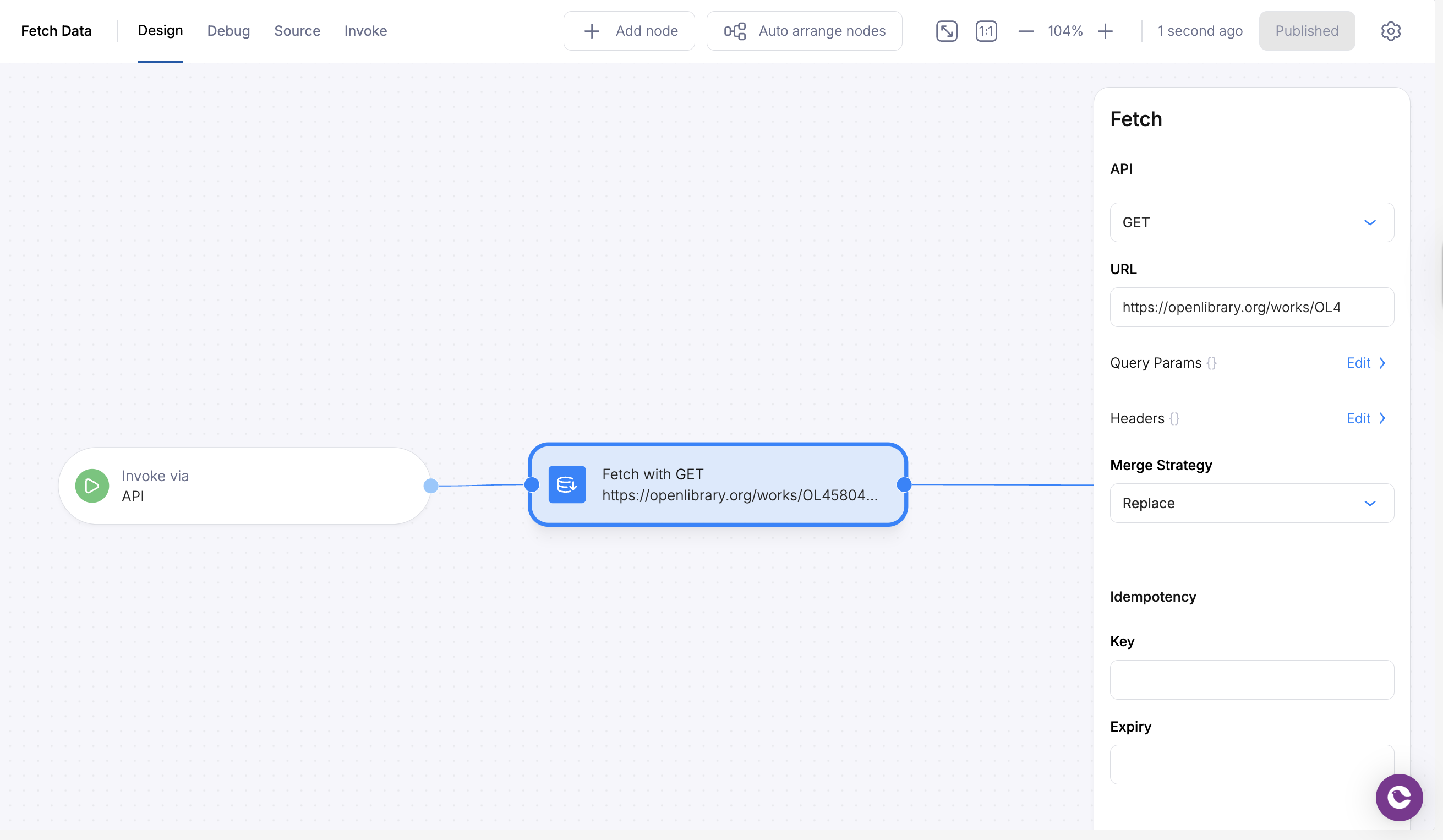 Automation Fetch Data Step