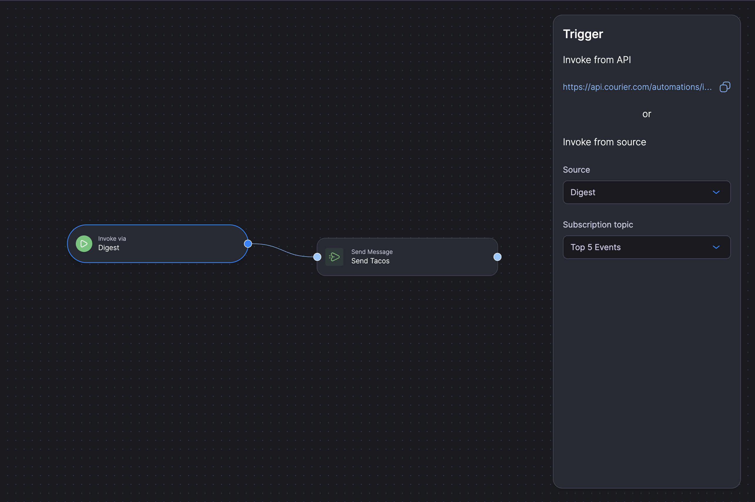 Automation digest trigger