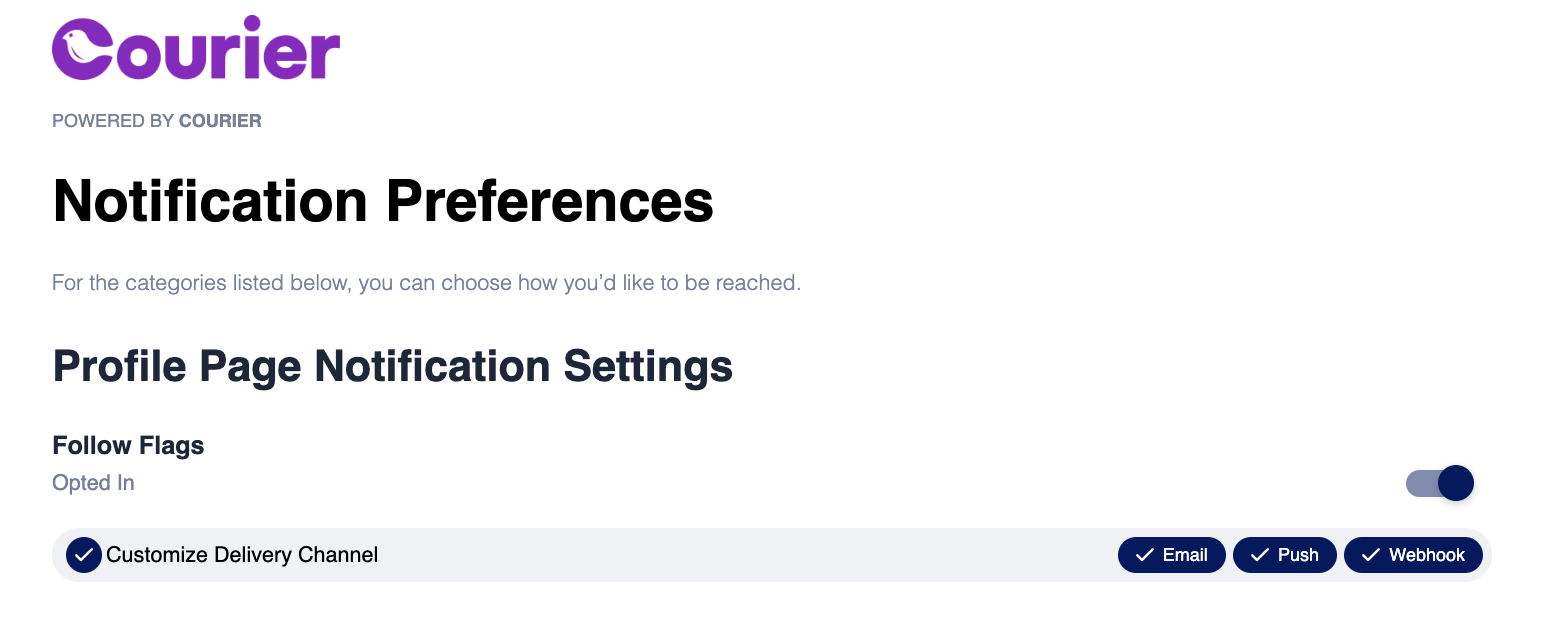 User Channel Selection