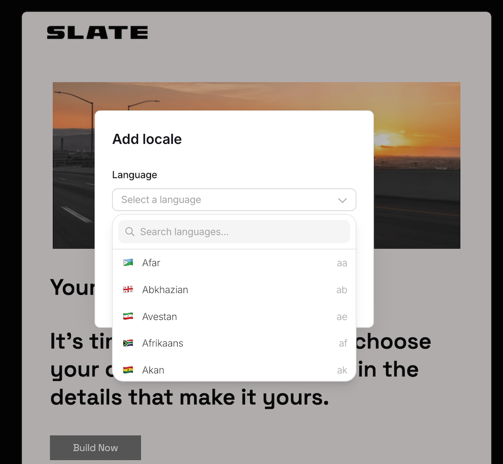 Translate Flow Choose Language