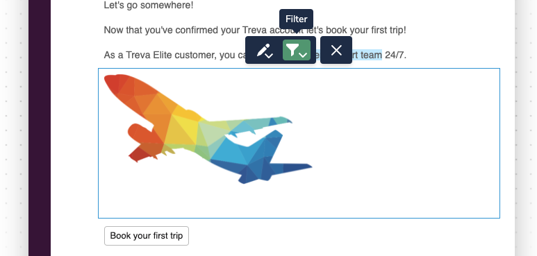 Setting up an Image Block filter