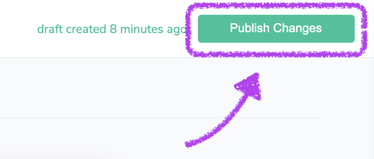 Publish Changes Button