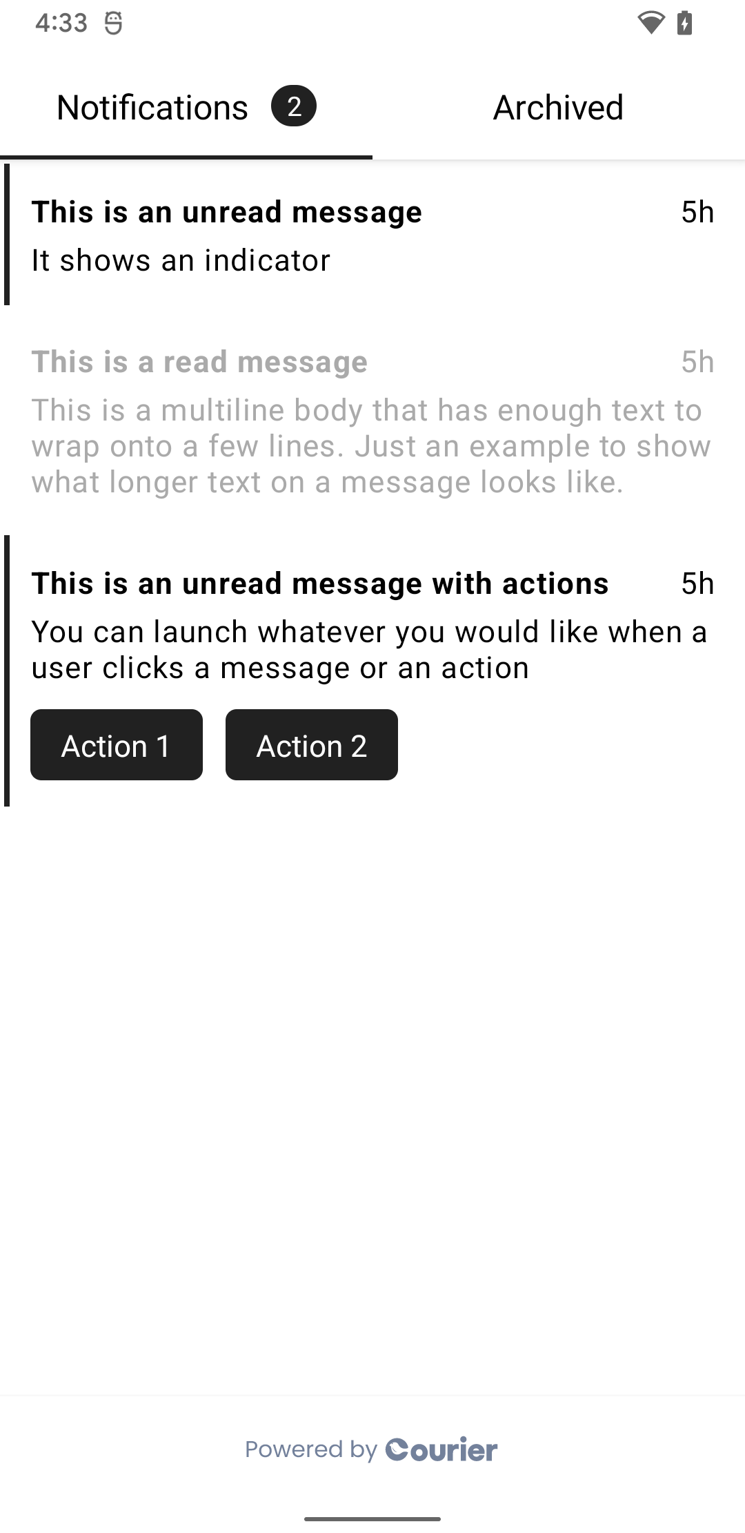 Default Inbox on Android