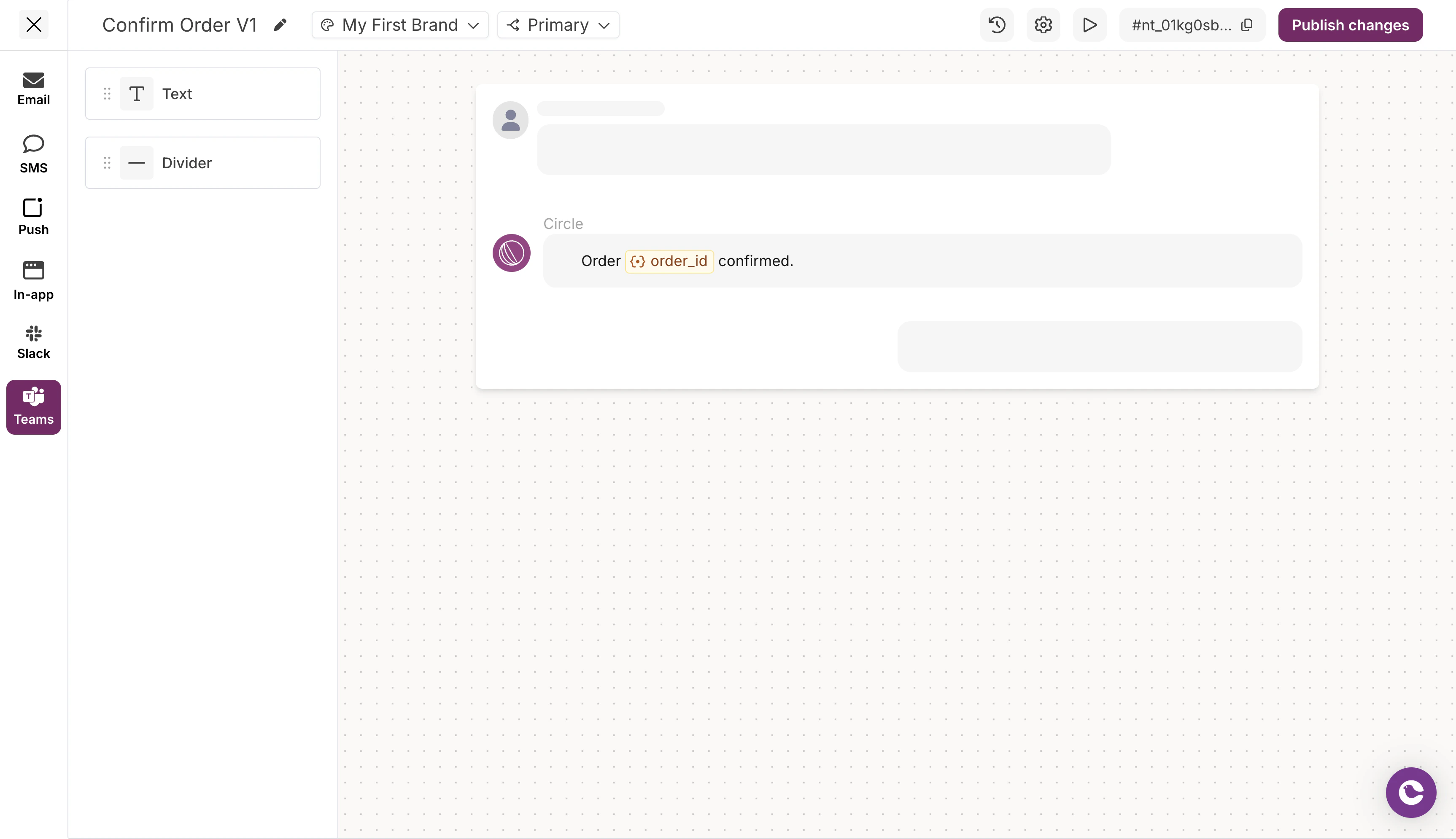 MS Teams channel editor