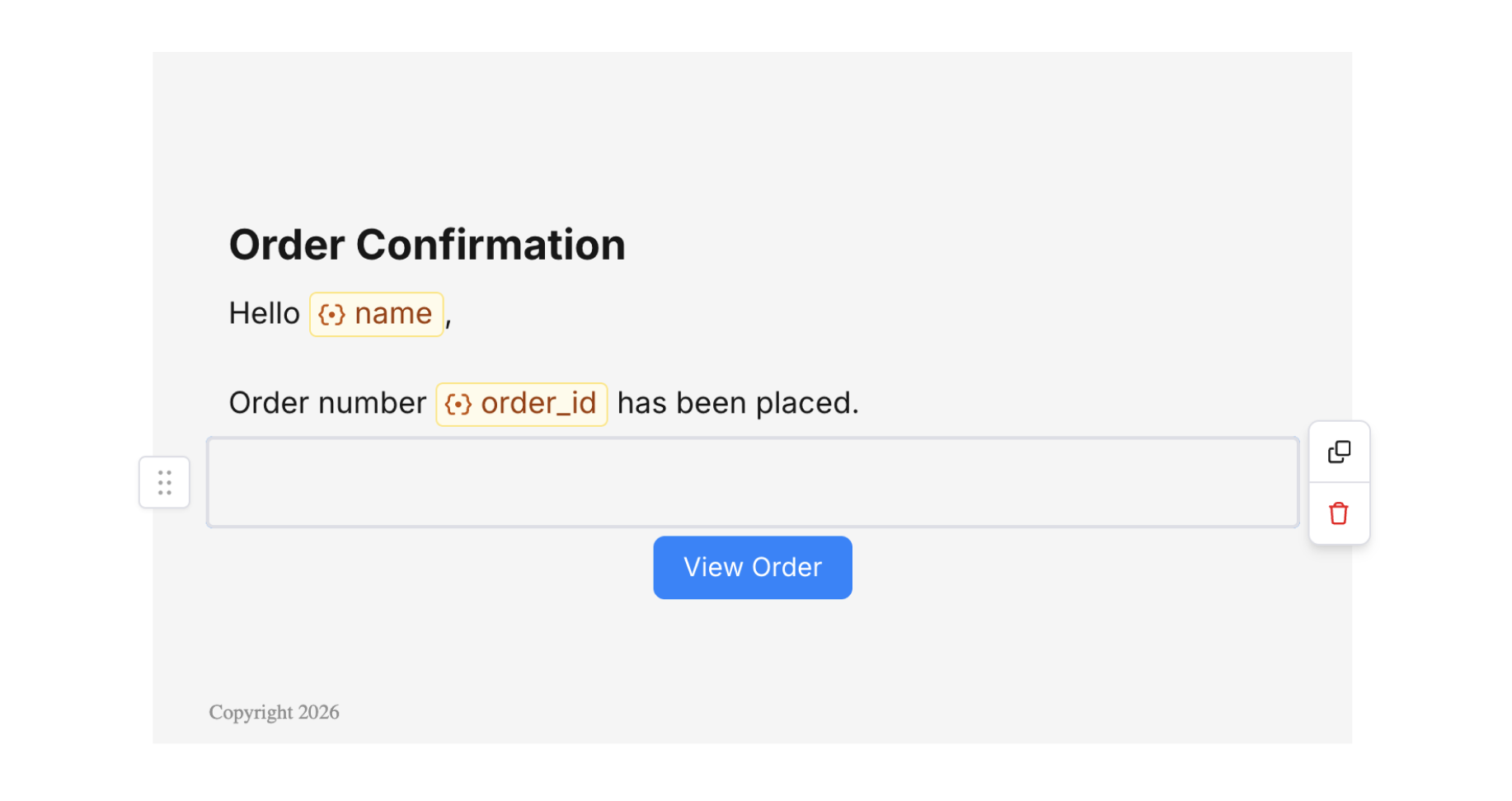 Spacer block in Design Studio