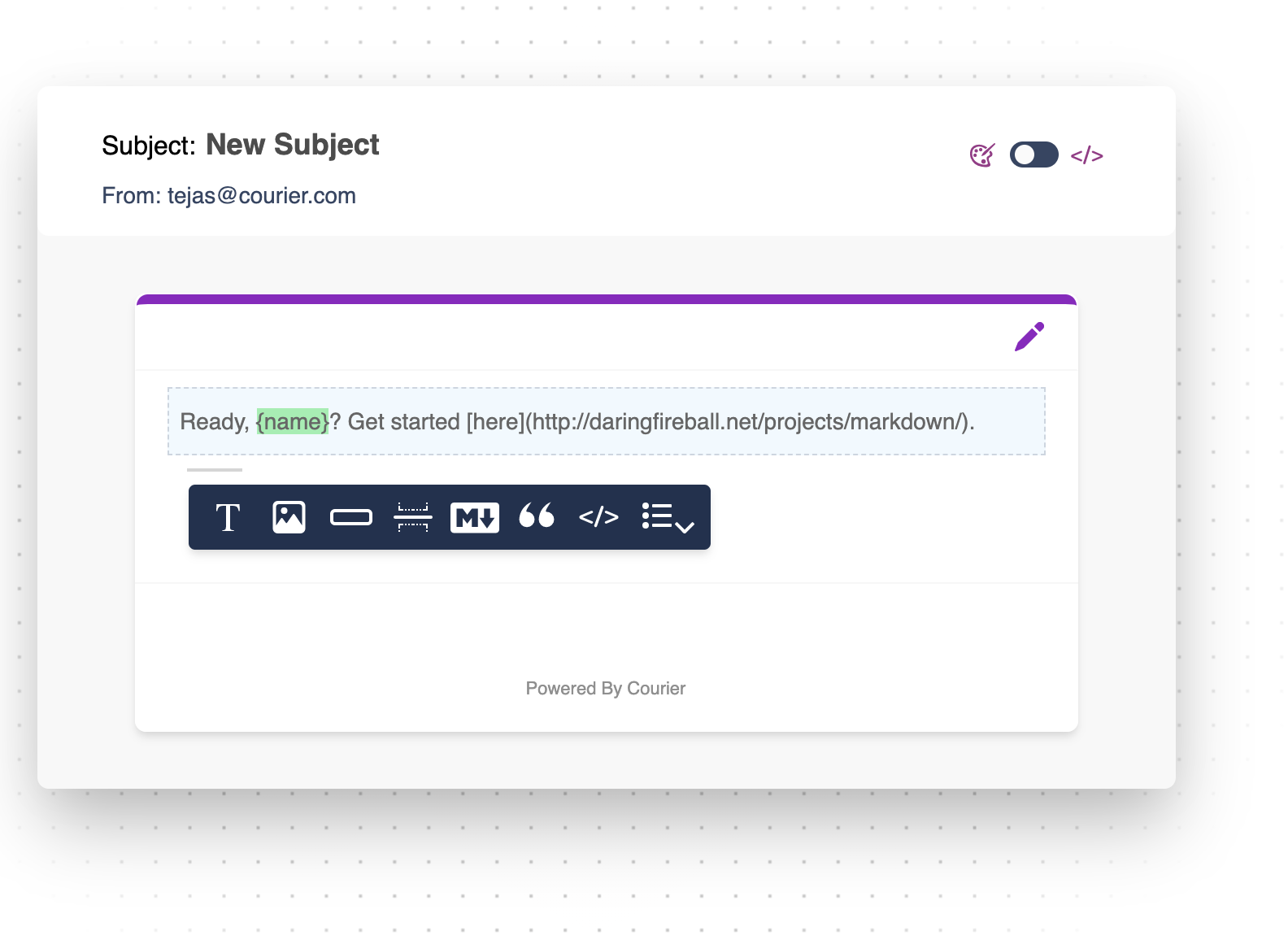 Markdown Block Example