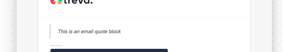 Quote Block appearance in email