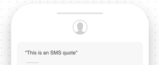 Quote Block appearance in SMS/DM
