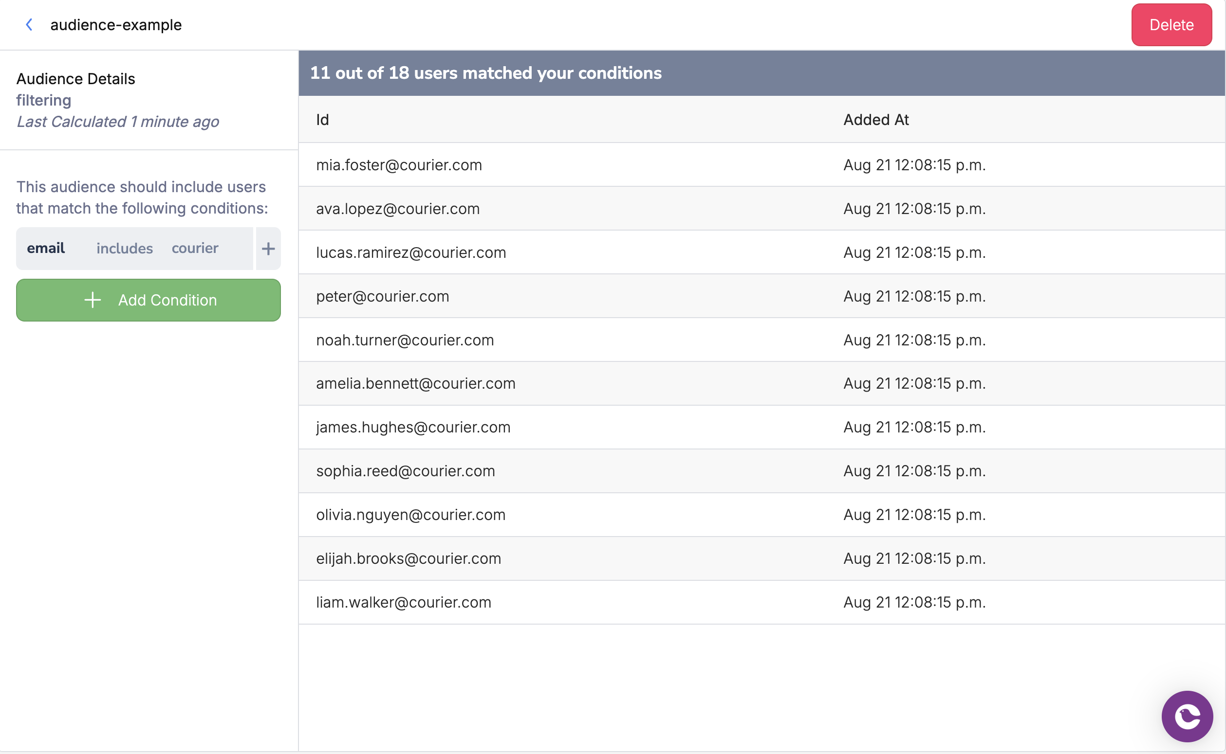 Audience Builder Interface