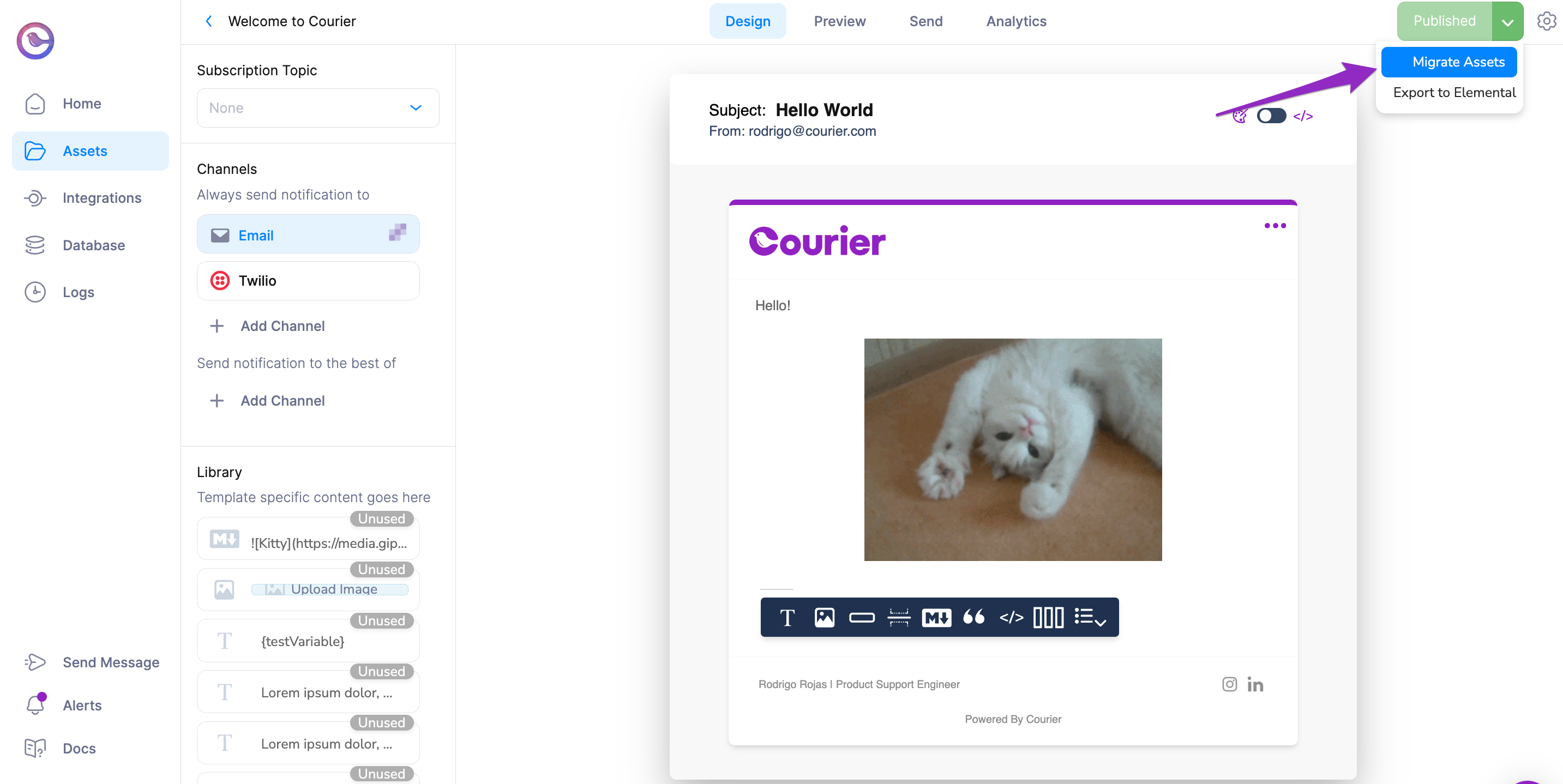 Migrate Your Template and Assets