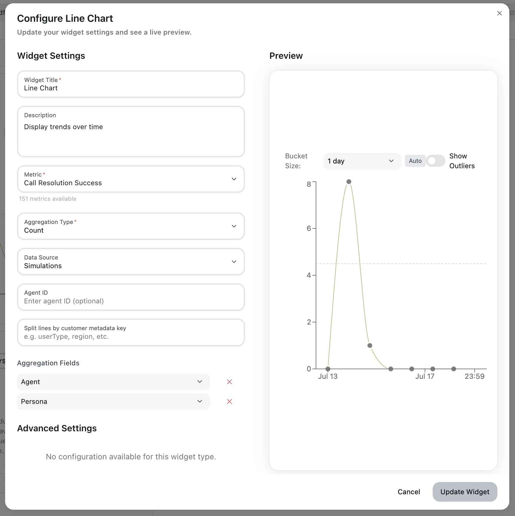 Widget Configuration Widget Configuration