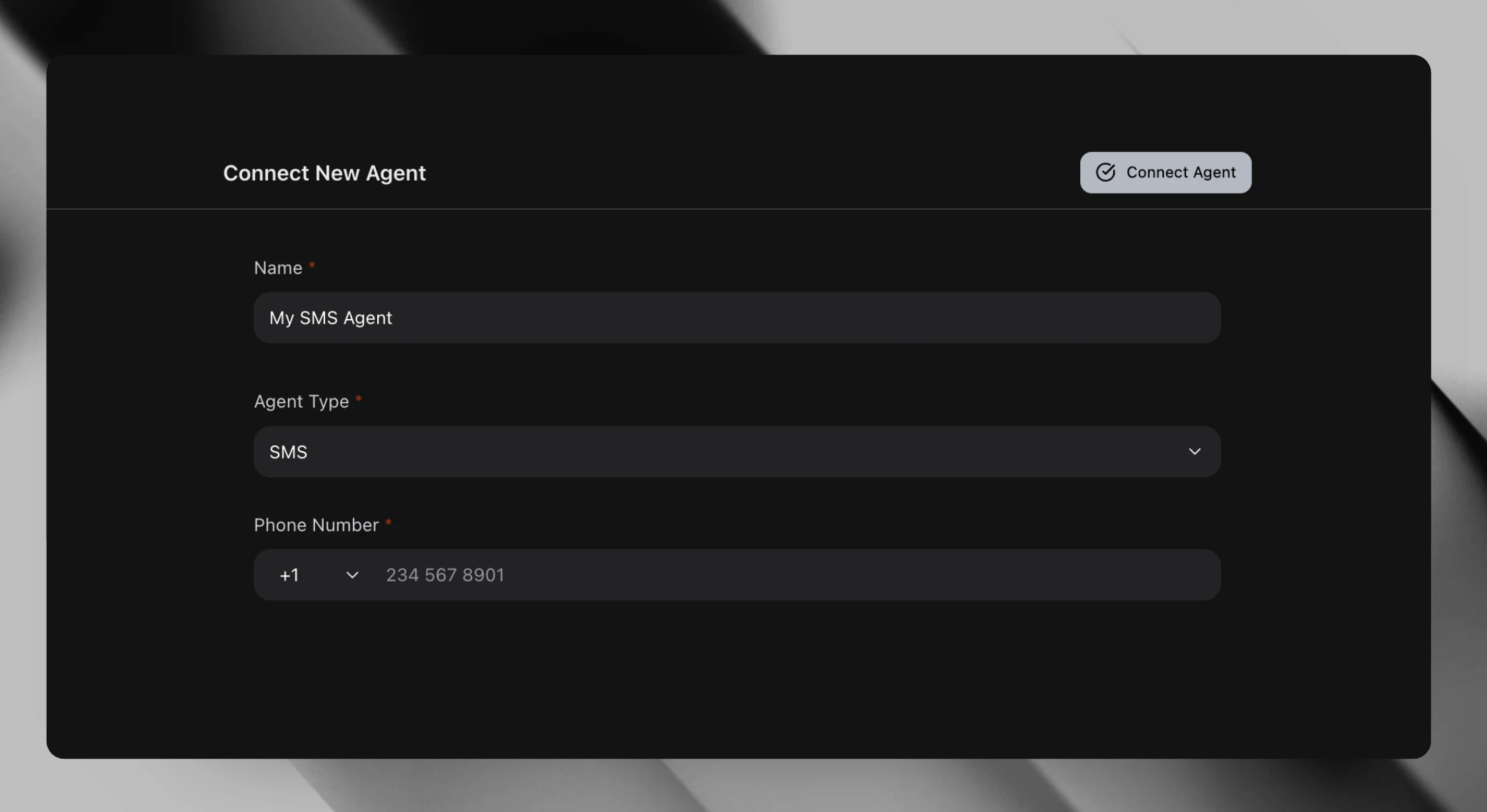 SMS Agent Configuration