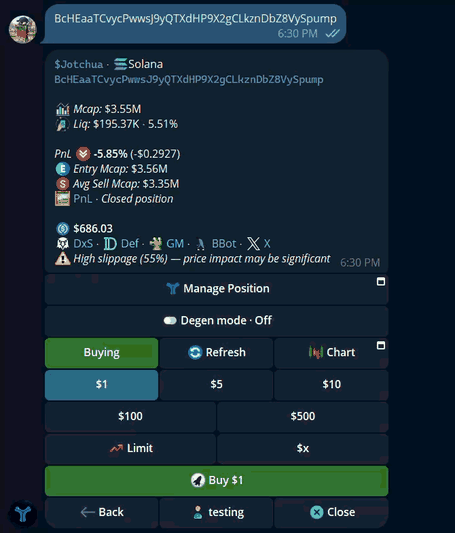 Multi-wallet trading flow in Cove