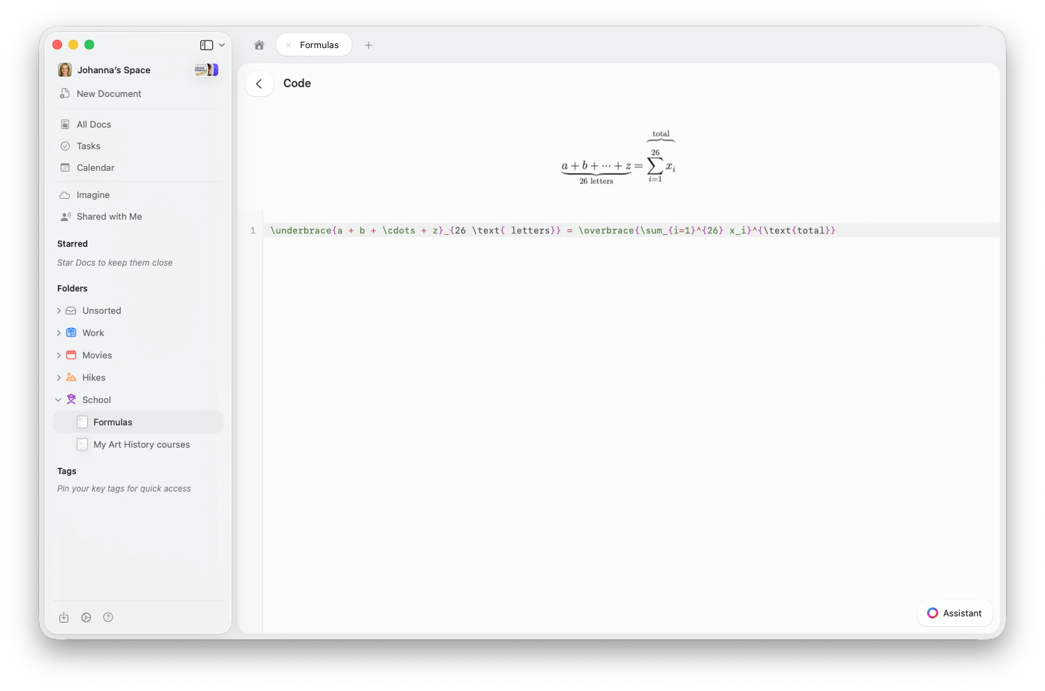 Editando uma fórmula em bloco com pré-visualização ao vivo