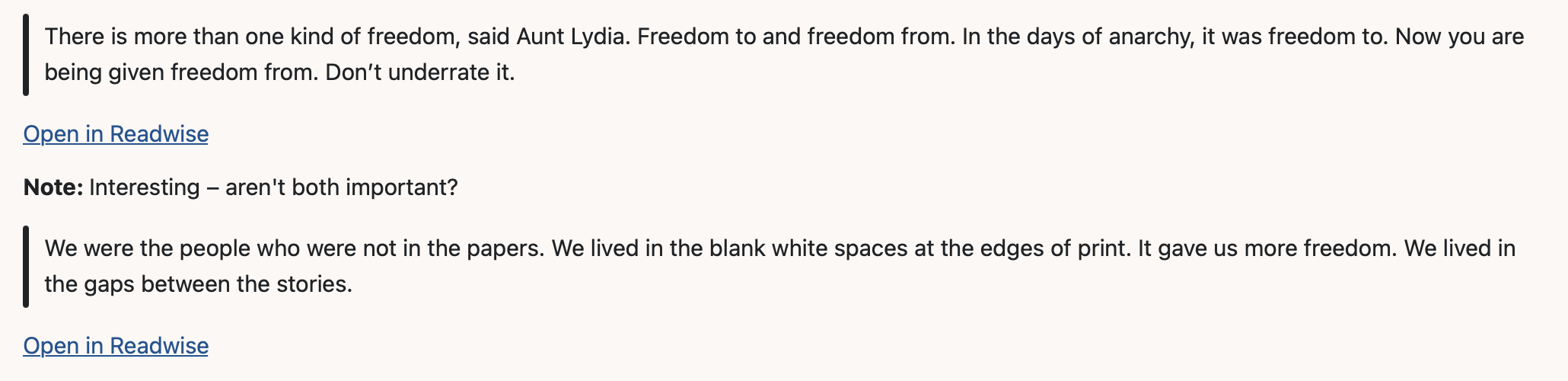 Highlights with default Craft formatting