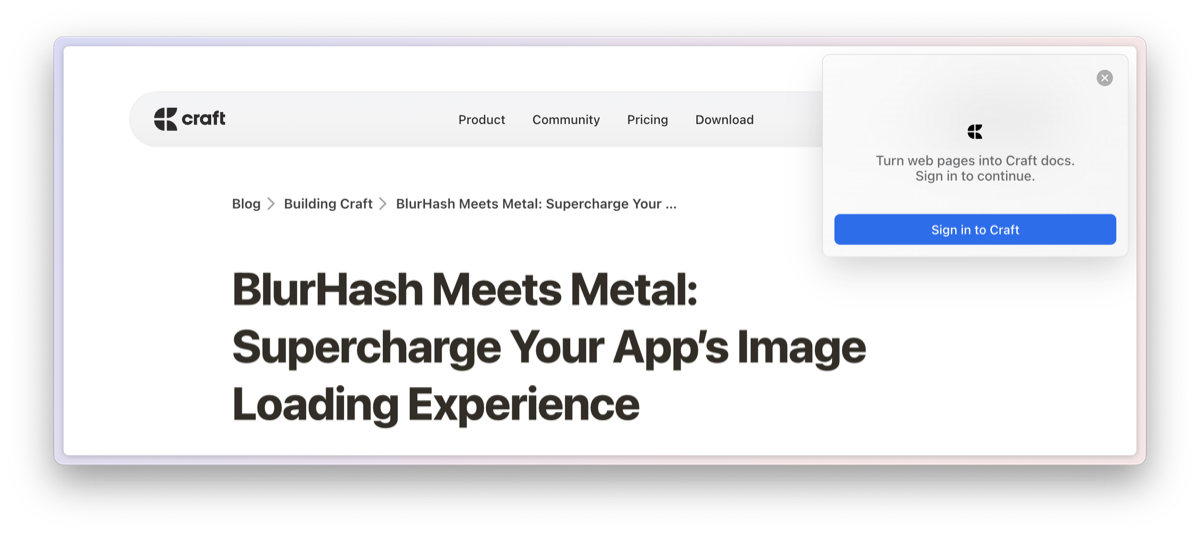 Web Clipper browser extension download page