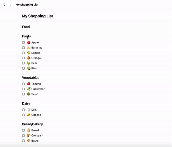 Grouping blocks on macOS using right-click menu