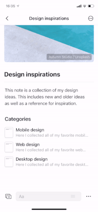 Two-finger tap to open search