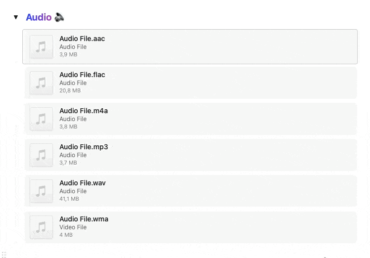 Audio player interface