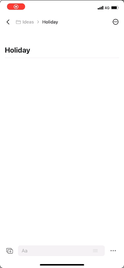 Inserting media on iOS