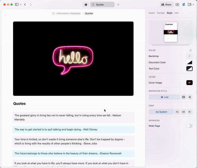 Criando estilos personalizados
