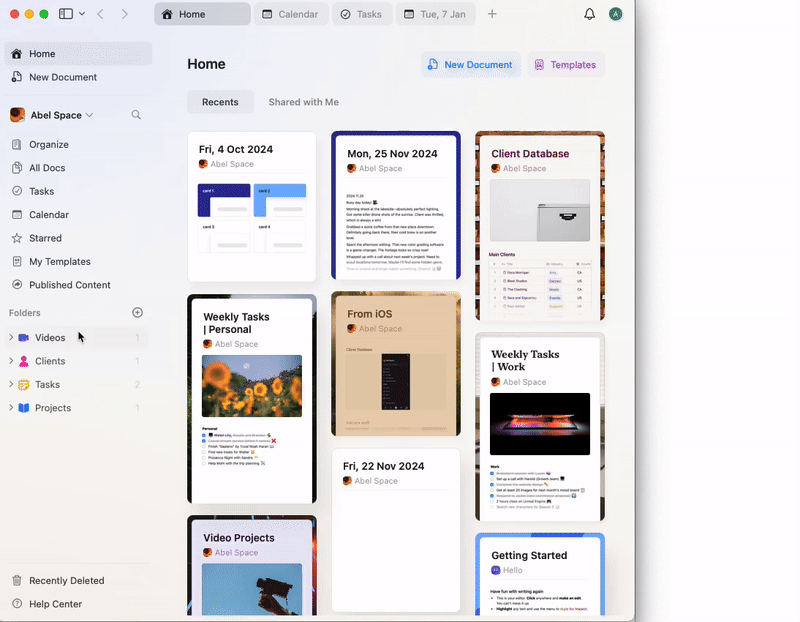 Exportando una carpeta en Craft