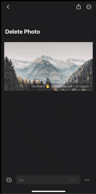 在 iOS 上删除块